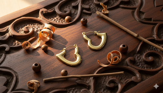 Luv Hoops earing 18KT Gold Color