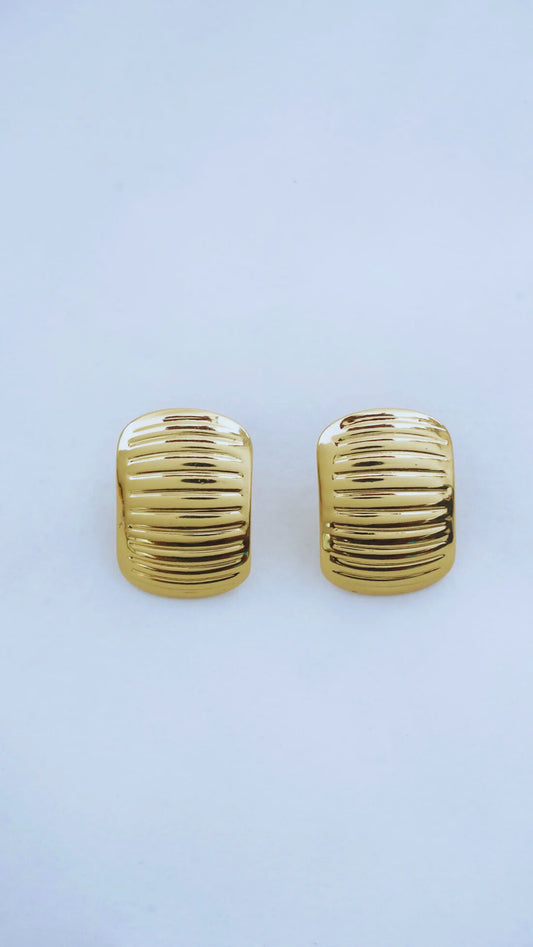 Edge Pop Earrings in 18KT gold Plated
