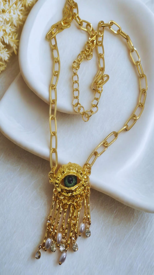 Celestial Eye Charm Necklace
