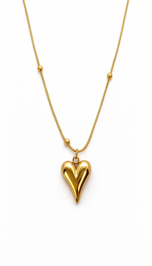 Amour Heart Necklace 18KT gold-plated
