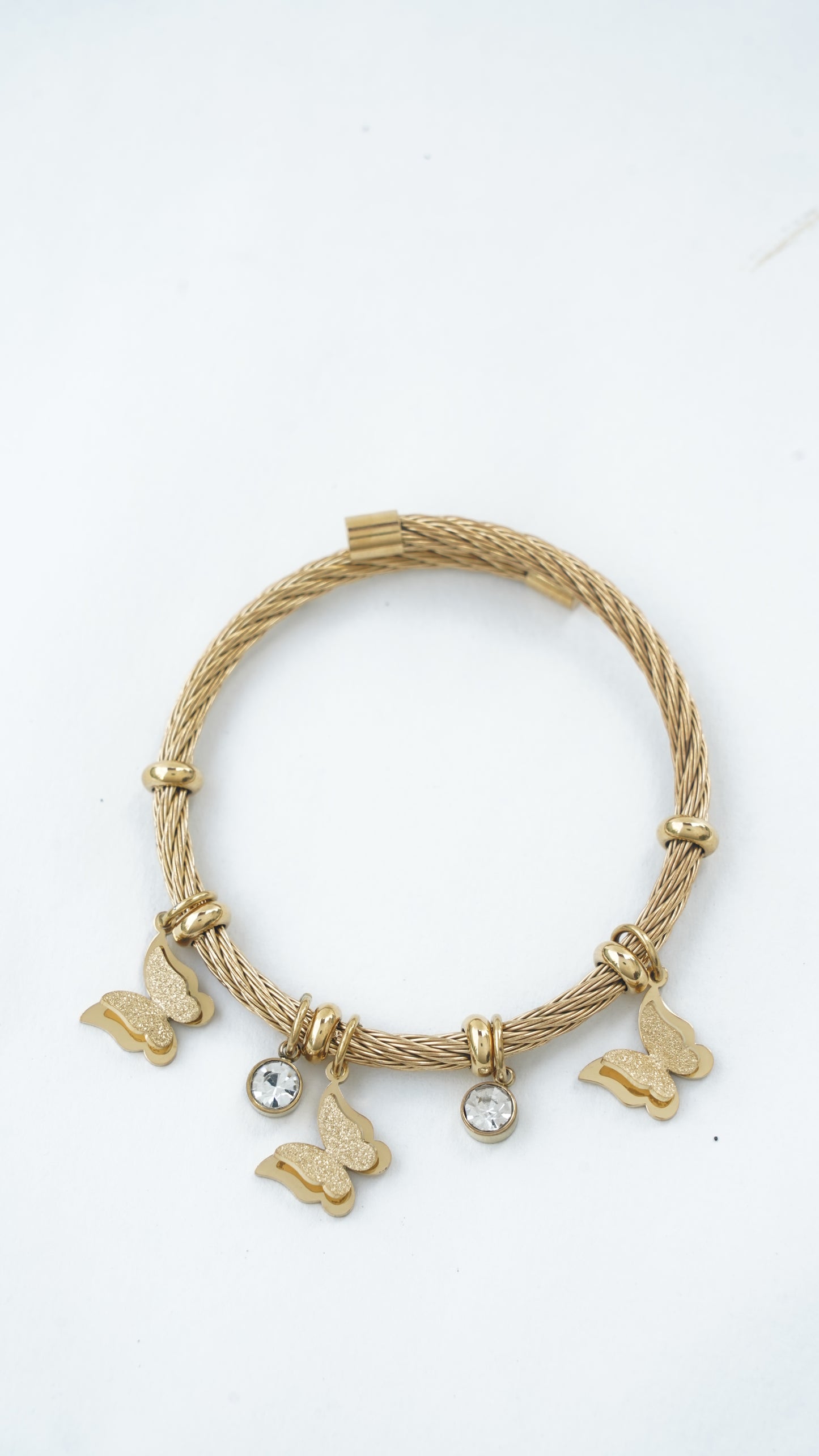 Gold bracelets with charms 18kt Gold Plated
