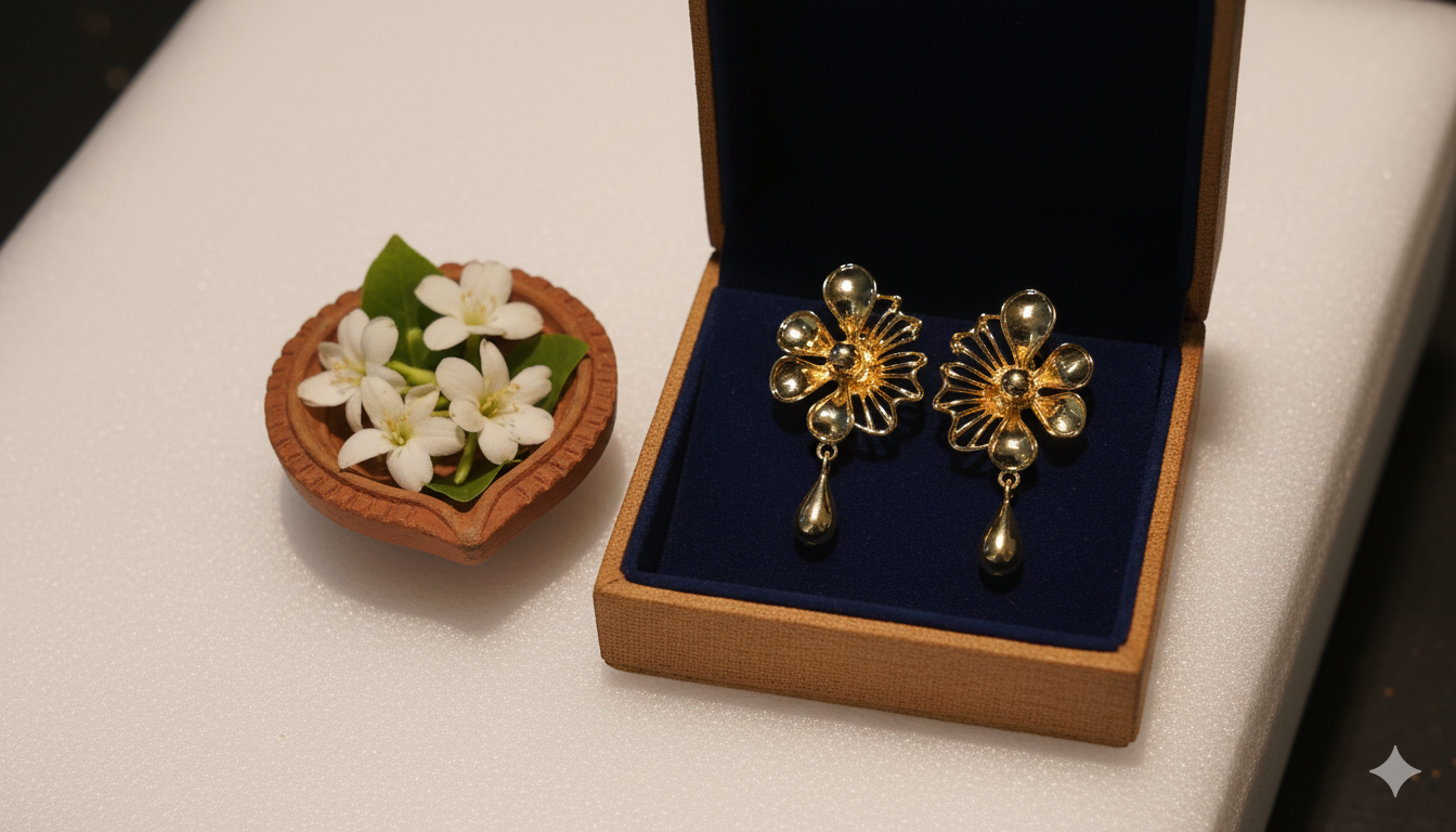 Disco Daisy 18KT gold Plated