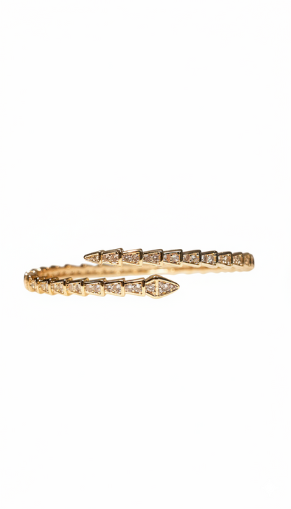 Venom Spark Diamond Bracelet 18kt Gold plated