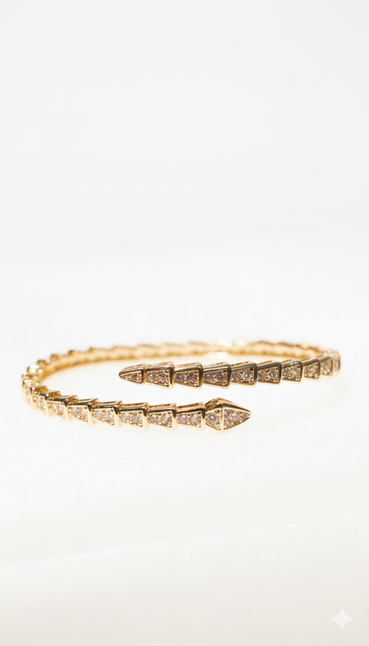 Venom Spark Diamond Bracelet 18kt Gold plated