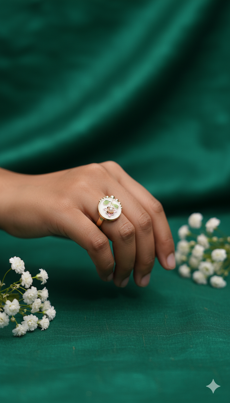 Lilly of The Lush Ring 18KT Gold Color