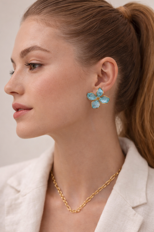 Frosted Flora Earrings