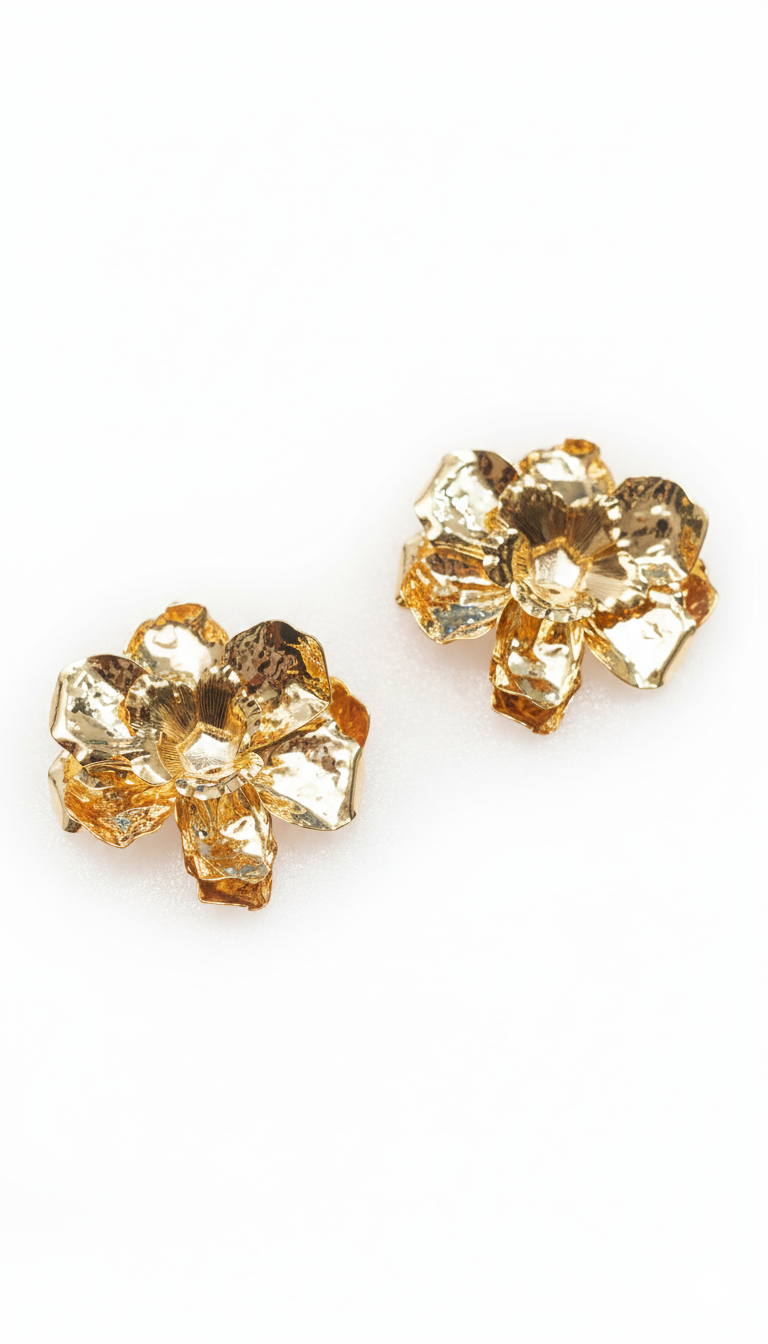 Flora Flex Earrings in 18KT gold Plated