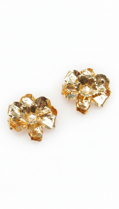 Flora Flex Earrings in 18KT gold Plated
