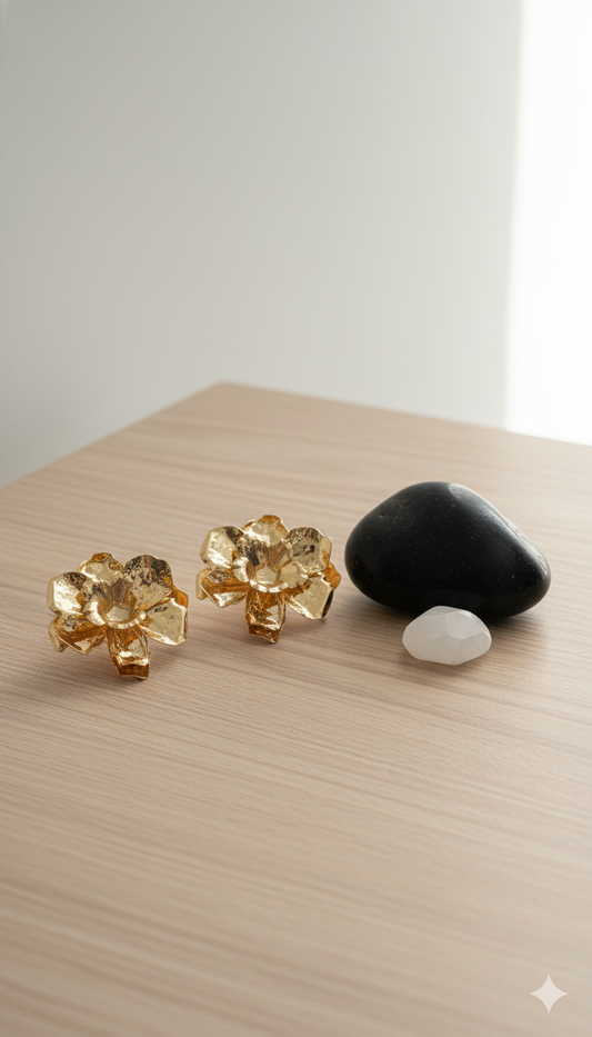 Flora Flex Earrings in 18KT gold Plated