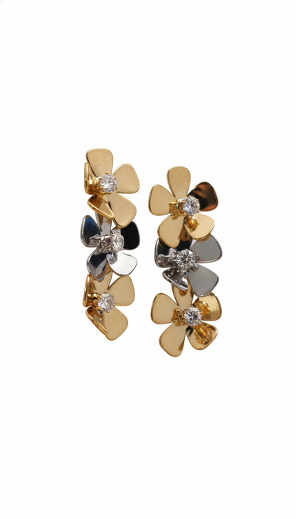 Bloom Aura Earrings 18KT gold Plated
