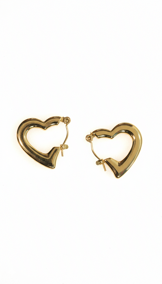 Luv Hoops earing 18KT Gold Color