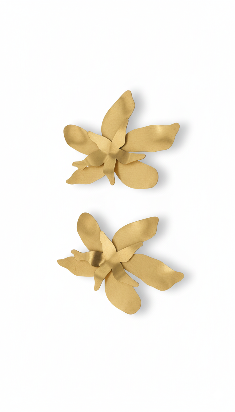 Opulent Flora Matte 18KT gold Plated