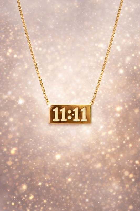 Angel Time 11:11 Necklace – 18KT Gold Plated