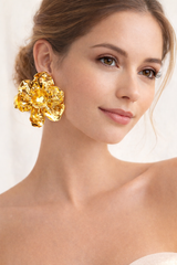 Flora Flex Earrings in 18KT gold Plated